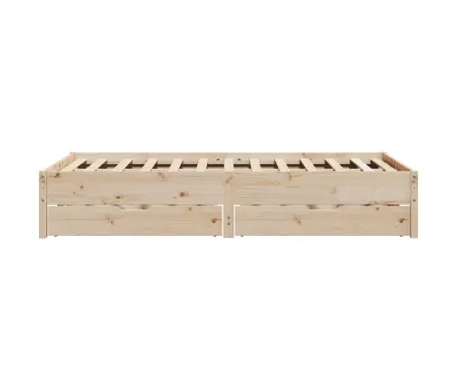 Voodiraam Ilma Madratsita, 140 X 190 cm Männipuit