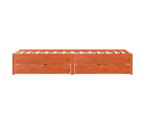 Lovos Rėmas Su Be Čiužinio, Ruda, 75X190cm Pušies Masyvas