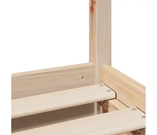 Gulta Bez Matrača, 200X200 Cm, Priedes Masīvkoks Vidaxl