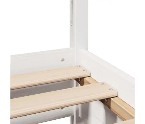 Voodiraam Ilma Madratsita, Valge, 140 X 200 cm Männipuit