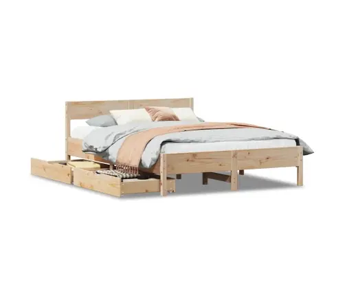 Voodi Ilma Madratsita, 120 X 200 cm Männipuit