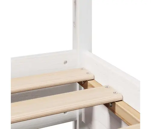 Lovos Rėmas Be Čiužinio, Balta, 90X190cm Pušies Masyvas