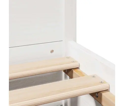 Voodiraam Ilma Madratsita, Valge, 200 X 200 cm Männipuit