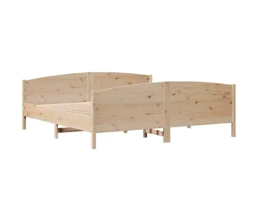 Gulta Bez Matrača, 160X200 Cm, Priedes Masīvkoks Vidaxl