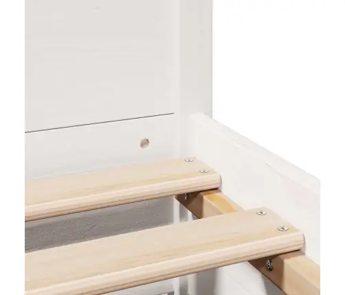 Voodiraam Ilma Madratsita, Valge, 150 X 200 cm Männipuit