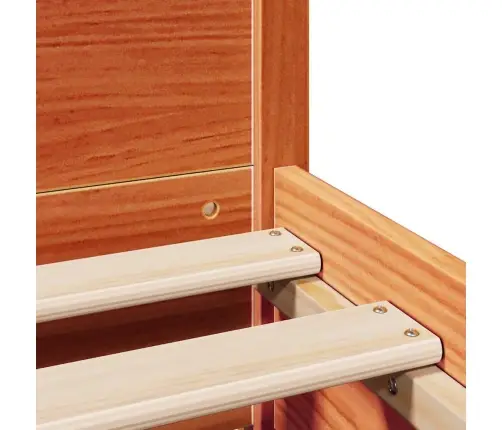 Voodiraam Ilma Madratsita, Vahapruun, 120 X 200 cm Männipuit