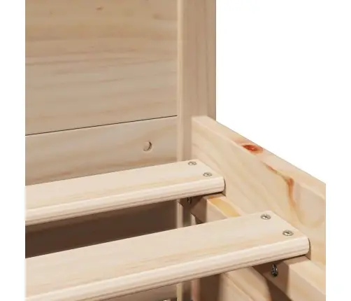 Gulta Bez Matrača, 135X190 Cm, Priedes Masīvkoks Vidaxl