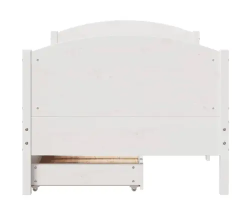 Voodiraam Ilma Madratsita, Valge, 90 X 200 cm Männipuit