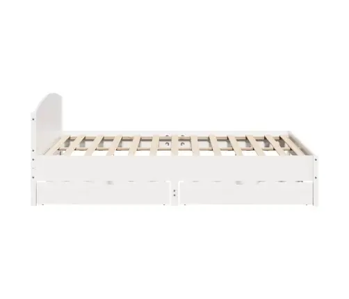 Voodiraam Ilma Madratsita, Valge, 180 X 200 cm Männipuit