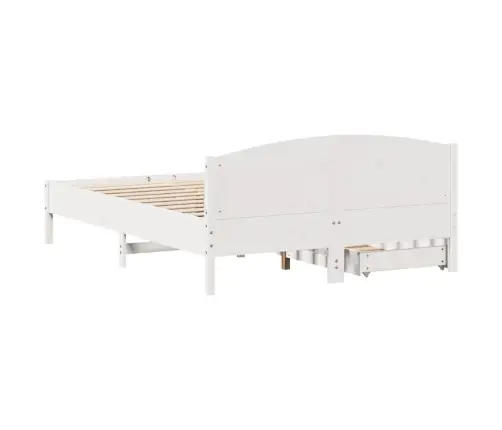 Lovos Rėmas Be Čiužinio, Baltas, 160X200cm Pušies Masyvas