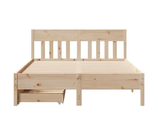 Lovos Rėmas Be Čiužinio, 140X200cm Pušies Medienos Masyvas