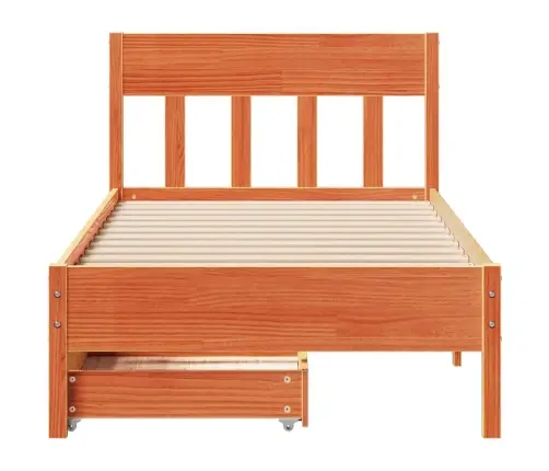 Lovos Rėmas Be Čiužinio, Vaško Ruda, 100X200cm Pušis