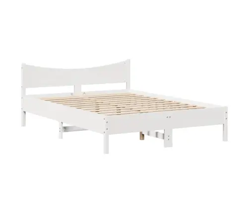 Lovos Rėmas Su Stalčiais, Baltas, 160X200cm Pušies Masyvas