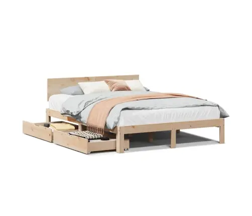 Gultas Rāmis Ar Atvilktnēm, Bez Matrača, 120X200 Cm Vidaxl