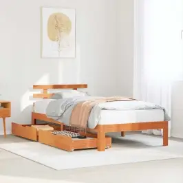 Sahtlitega Voodiraam, Ilma Madratsita, Vahapruun, 100X200 Cm