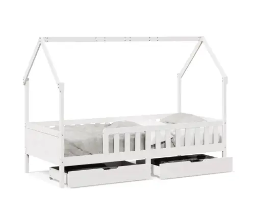 Bērnu Gultas Rāmis Ar Atvilktnēm, Bez Matrača, 90X200 Cm, Koks Vidaxl