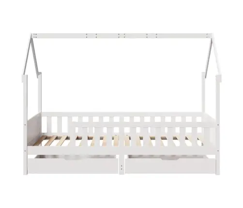 Bērnu Gultas Rāmis Ar Atvilktnēm, Bez Matrača, 90X200 Cm, Koks Vidaxl