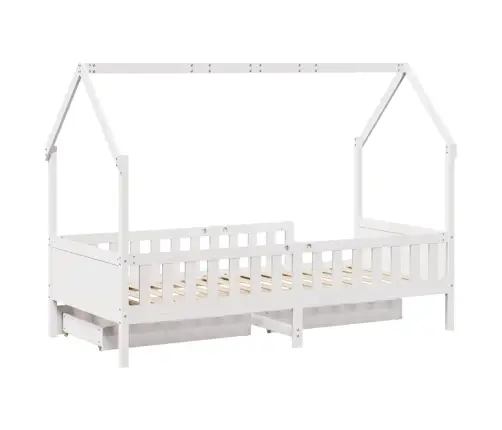 Bērnu Gultas Rāmis Ar Atvilktnēm, Bez Matrača, 90X200 Cm, Koks Vidaxl