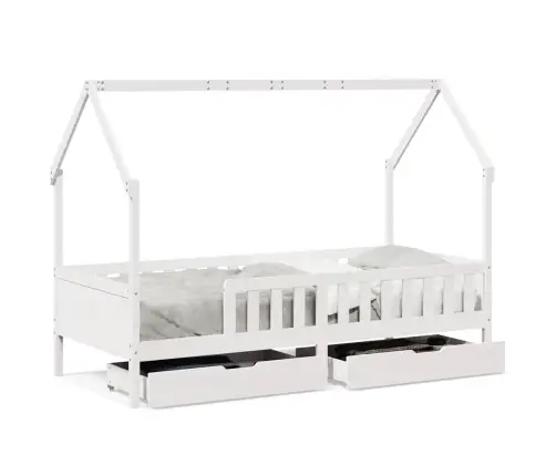 Bērnu Gultas Rāmis Ar Atvilktnēm, Bez Matrača, 80X200 Cm, Koks Vidaxl