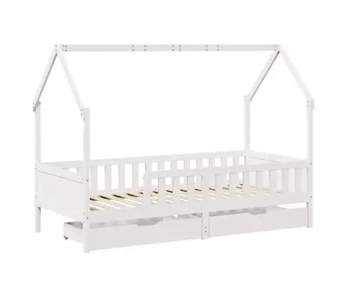 Bērnu Gultas Rāmis Ar Atvilktnēm, Bez Matrača, 80X200 Cm, Koks Vidaxl