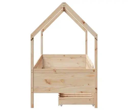 Bērnu Gultas Rāmis Ar Atvilktnēm, Bez Matrača, 90X190 Cm, Koks Vidaxl