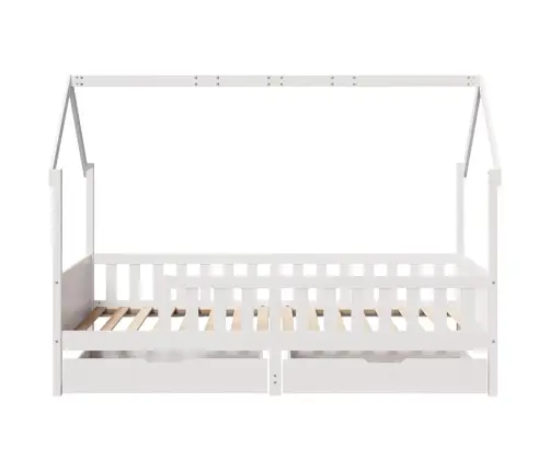 Vaikiškos Lovos Rėmas Su Stalčiais, 90X190cm Pušies Masyvas