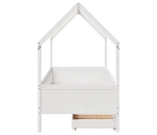 Vaikiškos Lovos Rėmas Su Stalčiais, 90X190cm Pušies Masyvas