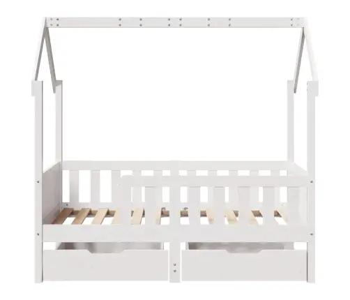 Bērnu Gultas Rāmis Ar Atvilktnēm, Bez Matrača, 80X170 Cm, Koks Vidaxl