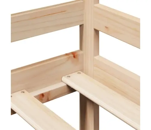 Gulta Ar Atvilktnēm, Bez Matrača, 90X200 Cm, Masīvkoks Vidaxl