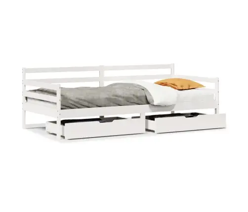 Gulta Ar Atvilktnēm, Bez Matrača, 90X200 Cm, Masīvkoks Vidaxl