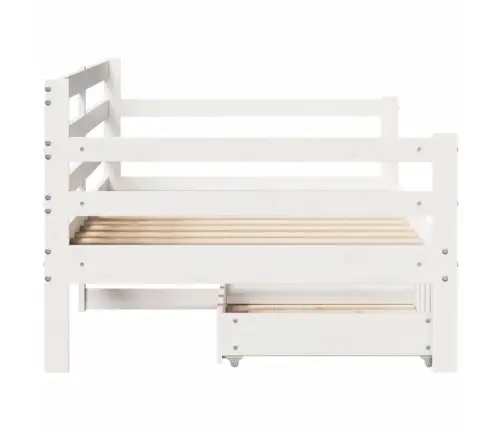 Gulta Ar Atvilktnēm, Bez Matrača, 90X200 Cm, Masīvkoks Vidaxl