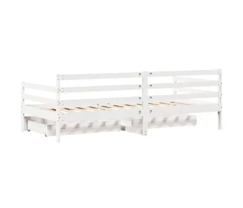 Sahtlitega Päevavoodi, Ilma Madratsita, 90X200 cm Männipuit