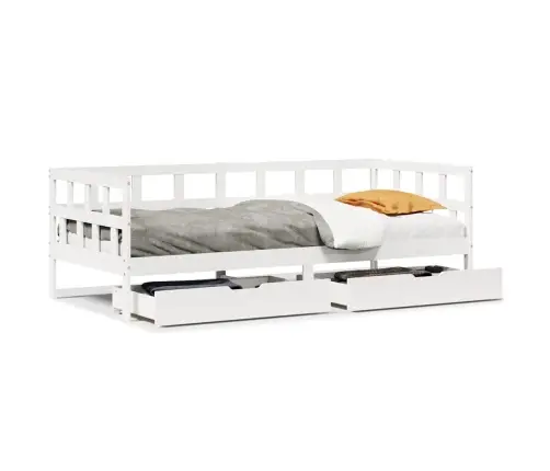 Sahtlitega Päevavoodi, Ilma Madratsita, 90X190 cm Männipuit