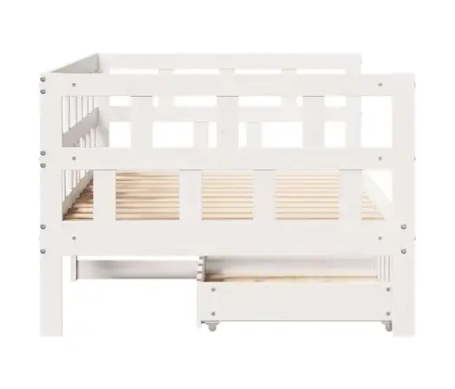 Sahtlitega Päevavoodi, Ilma Madratsita, 90X190 cm Männipuit