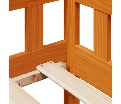 Lova Su Stalčiais, Vaško Ruda, 80X200cm Pušies Masyvas