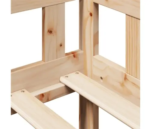 Lova Su Stalčiais, 80X200cm Pušies Medienos Masyvas