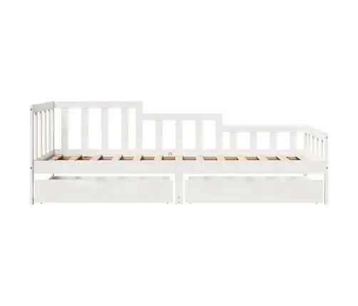 Sahtlitega Päevavoodi, Ilma Madratsita, 80X200 cm Männipuit