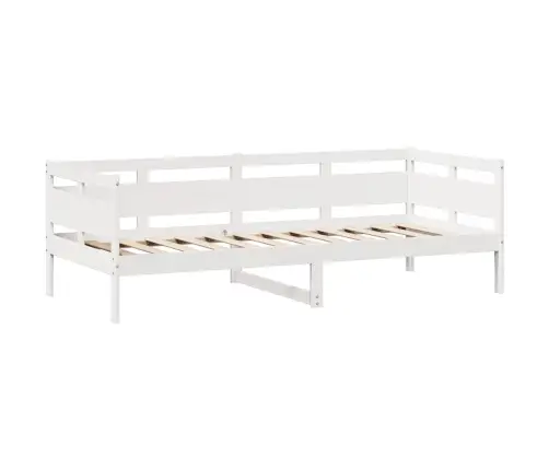 Gulta Ar Atvilktnēm, Bez Matrača, Balts, 80X200 Cm, Masīvkoks Vidaxl