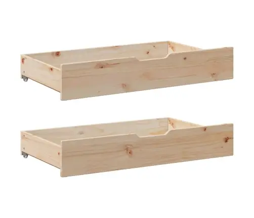 Lova Su Stalčiais, 90X190cm Pušies Medienos Masyvas