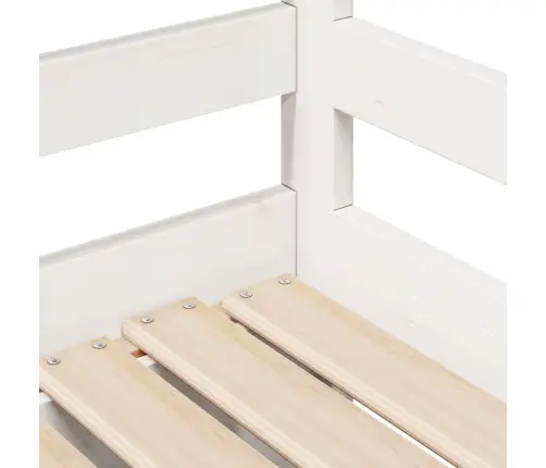 Gulta Ar Atvilktnēm, Bez Matrača, Balta, 90X190 Cm Vidaxl