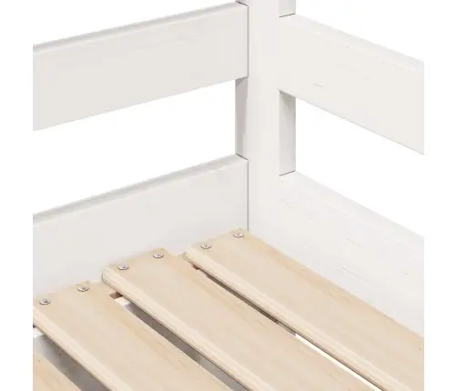 Gulta Ar Atvilktnēm, Bez Matrača, Balta, 80X200 Cm Vidaxl