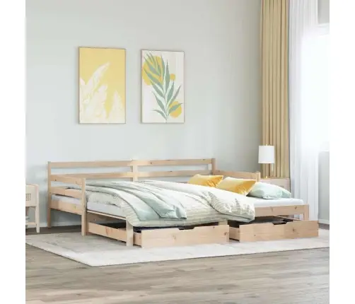 Gulta Ar Atvilktnēm, Bez Matrača, 90X200 Cm Vidaxl