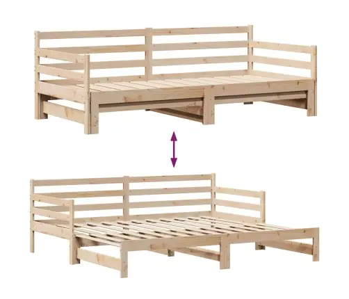 Gulta Ar Atvilktnēm, Bez Matrača, 80X200 Cm Vidaxl