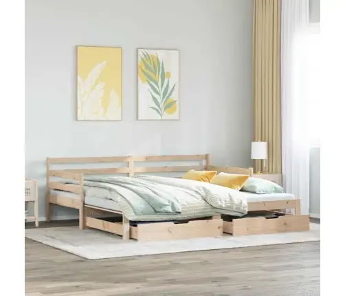 Gulta Ar Atvilktnēm, Bez Matrača, 80X200 Cm Vidaxl