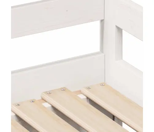 Gulta Ar Atvilktnēm, Bez Matrača, Balta, 90X190 Cm Vidaxl