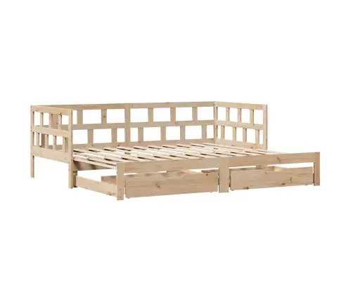 Gulta Ar Atvilktnēm, Bez Matrača, 90X200 Cm Vidaxl