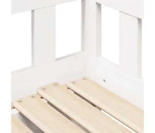 Lova Su Ištraukiama Dalimi/Stalčiais Be Čiužinio Balta 80X200Cm