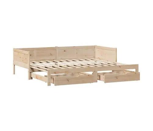 Gulta Ar Atvilktnēm, Bez Matrača, 90X190 Cm Vidaxl