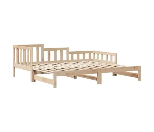 Lova Su Ištraukiama Dalimi/Stalčiais Be Čiužinio, 90X200 Cm