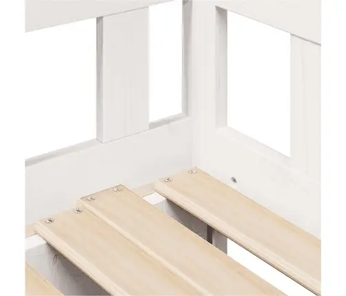 Gulta Ar Atvilktnēm, Bez Matrača, Balta, 90X200 Cm Vidaxl